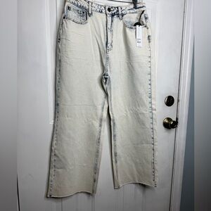 Amuse Society Blue and Cream Denim